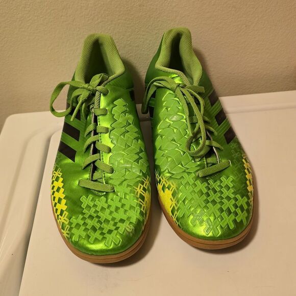 Adidas P Absolado LZ IN Men's Green Neon Q21692 Indoor Soccer Predator‎ Cleats 9 - Picture 1 of 12